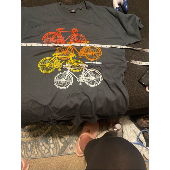 Fox Originals Amsterdam Bicycle Graphic T-Shirt Size Large - Picture 6 of 9